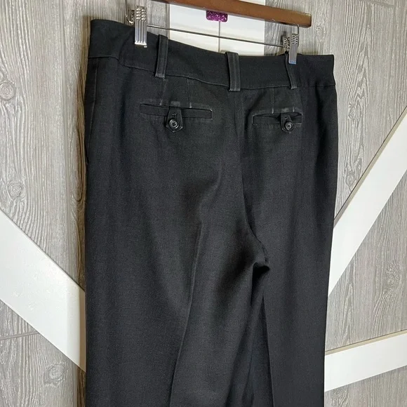 280. Ann Taylor Cuffed Classic Charcoal Grey Trousers Size 10 - Picture 5 of 8
